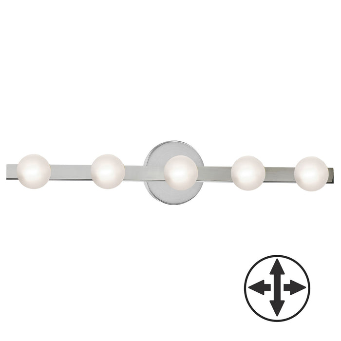 Dainolite Ltd - RAL-275W-PC - Five Light Vanity - Raleigh - Polished Chrome