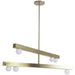 Dainolite Ltd - RAL-306C-AGB - Six Light Chandelier - Raleigh - Aged Brass