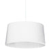 Dainolite Ltd - RAM-241P-MW-WH - One Light Pendant - Ramira - White