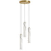 Dainolite Ltd - RBN-1230LEDP-AGB - Three Light Pendant - Reuben - White