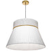 Dainolite Ltd - RCH-241P-AGB-WH - One Light Pendant - Rochelle - White