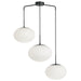 Dainolite Ltd - RCL-323P-MB - Three Light Pendant - Rachel - White