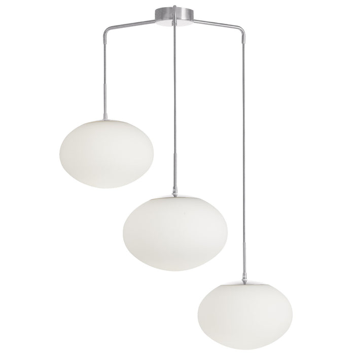 Dainolite Ltd - RCL-323P-PC - Three Light Pendant - Rachel - White