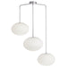 Dainolite Ltd - RCL-323P-PC - Three Light Pendant - Rachel - White