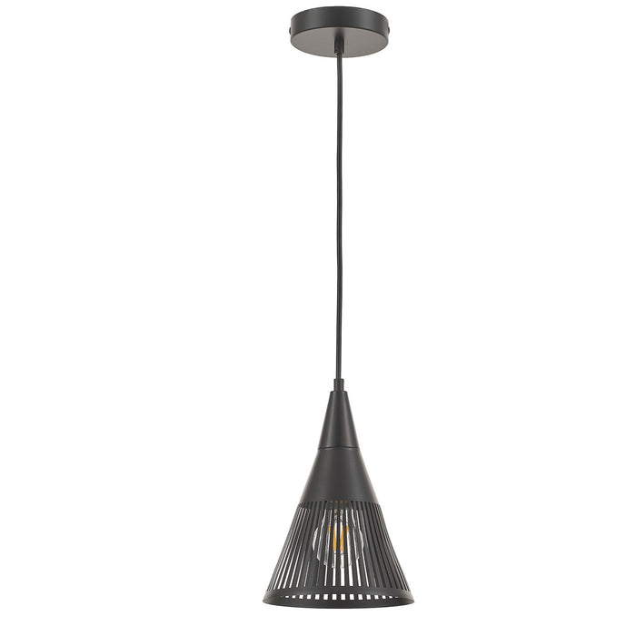 Dainolite Ltd - REB-71P-MB - One Light Pendant - Rebecca - Matte Black