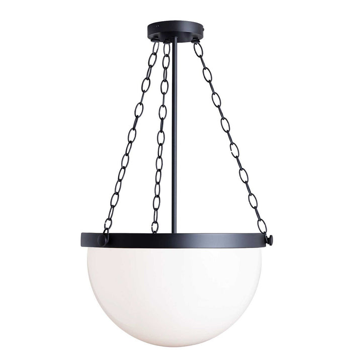 Dainolite Ltd - RHO-151P-MB - One Light Pendant - Rhonda - White