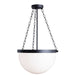 Dainolite Ltd - RHO-151P-MB - One Light Pendant - Rhonda - White