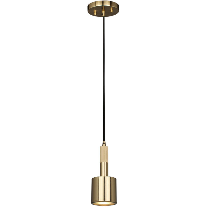 Dainolite Ltd - RHS-1P-AGB - One Light Pendant - Rhoswen - Aged Brass