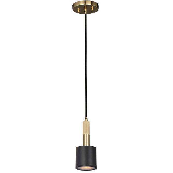 Dainolite Ltd - RHS-1P-MB-AGB - One Light Pendant - Rhoswen - Matte Black