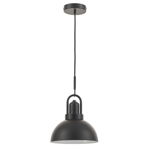Reveka One Light Pendant Matte Black