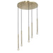Dainolite Ltd - SNY-125P-AGB - Five Light Pendant - Sanya - Aged Brass