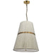Dainolite Ltd - SYV-183P-AGB-NAT - Three Light Pendant - Sylvie - White