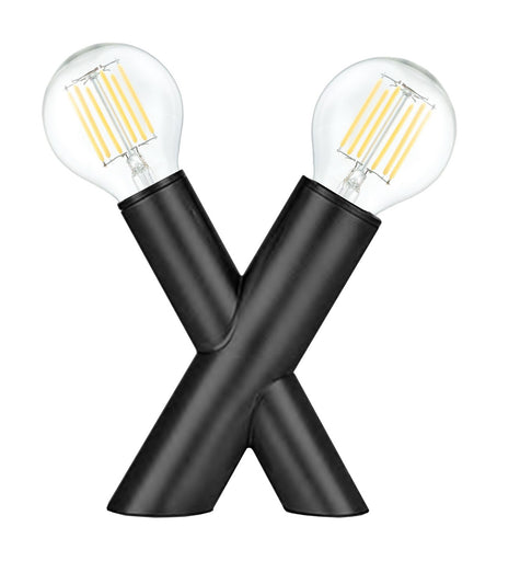 Temora Two Light Table Lamp Matte Black