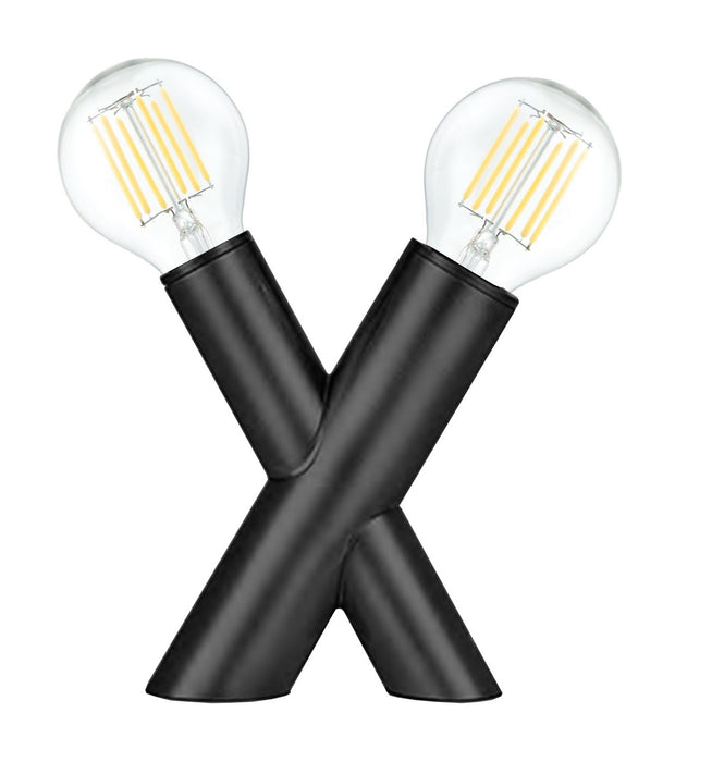 Dainolite Ltd - TMA-71T-MB - Two Light Table Lamp - Temora - Matte Black