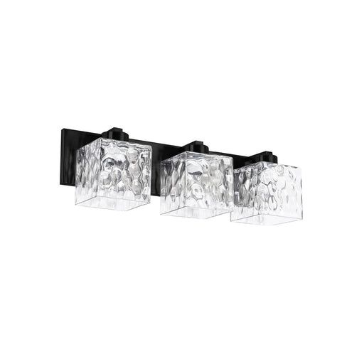 Veda Three Light Vanity Matte Black