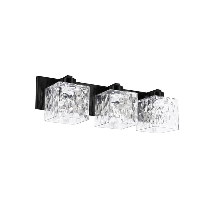 Dainolite Ltd - VED-223W-MB-CLR - Three Light Vanity - Veda - Matte Black