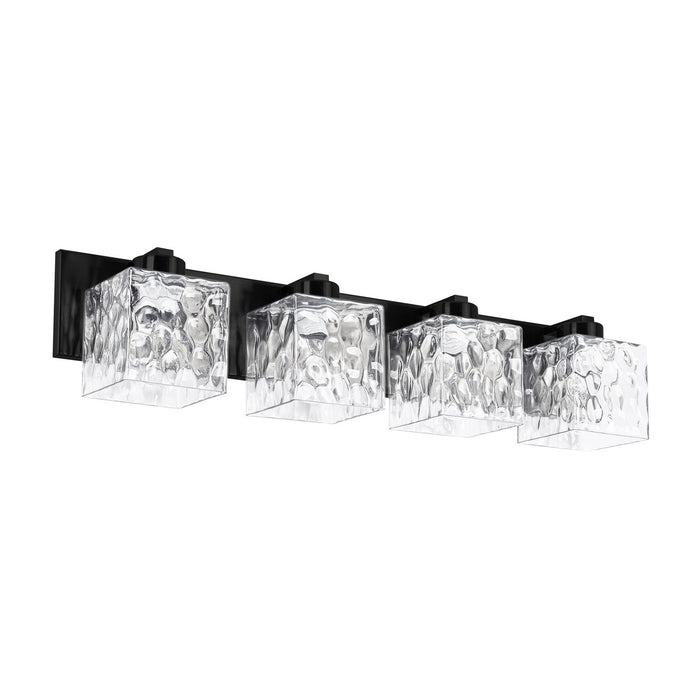 Dainolite Ltd - VED-294W-MB-CLR - Four Light Vanity - Veda - Matte Black