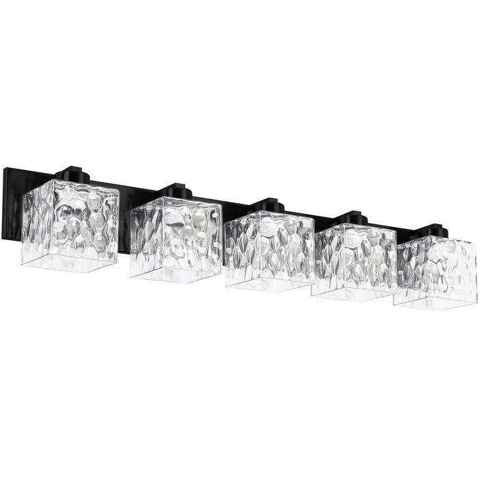 Dainolite Ltd - VED-365W-MB-CLR - Five Light Vanity - Veda - Matte Black