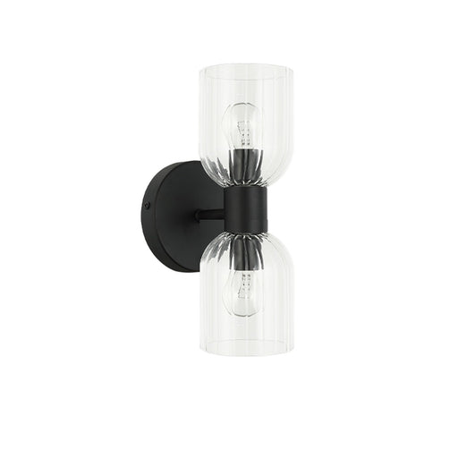 Vienna Two Light Wall Sconce Matte Black