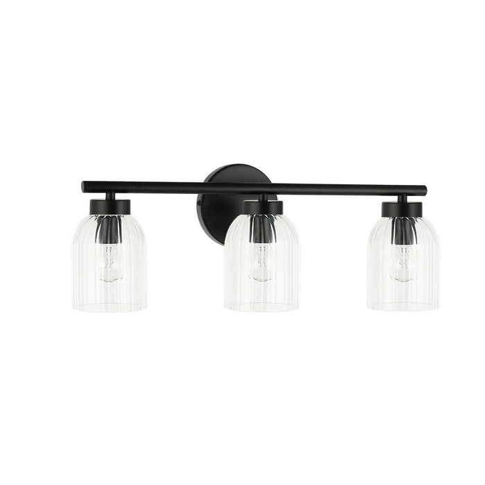 Dainolite Ltd - VIE-213W-MB - Three Light Vanity - Vienna - Matte Black
