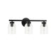 Dainolite Ltd - VIE-213W-MB - Three Light Vanity - Vienna - Matte Black