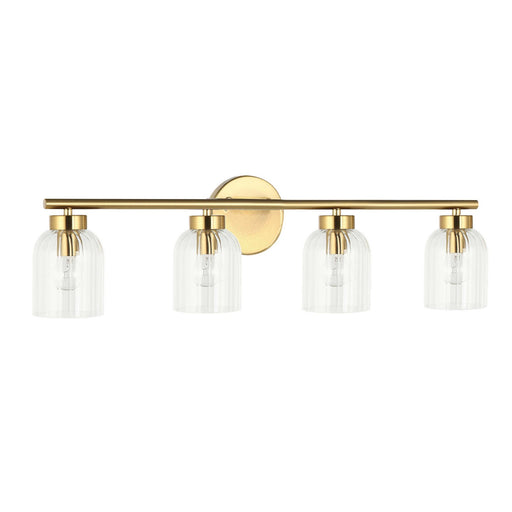 Vienna Four Light Vanity Aged Brass