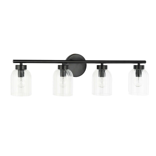 Vienna Four Light Vanity Matte Black