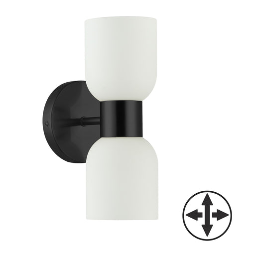 Vonda Two Light Wall Sconce Matte Black