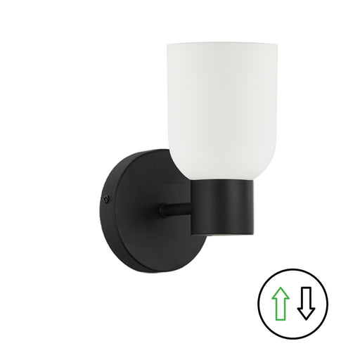 Vonda One Light Wall Sconce Matte Black
