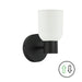 Dainolite Ltd - VND-81W-MB - One Light Wall Sconce - Vonda - Matte Black