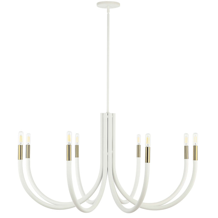 Dainolite Ltd - WAN-388C-SW-AGB - Eight Light Chandelier - Wand - Sandy White