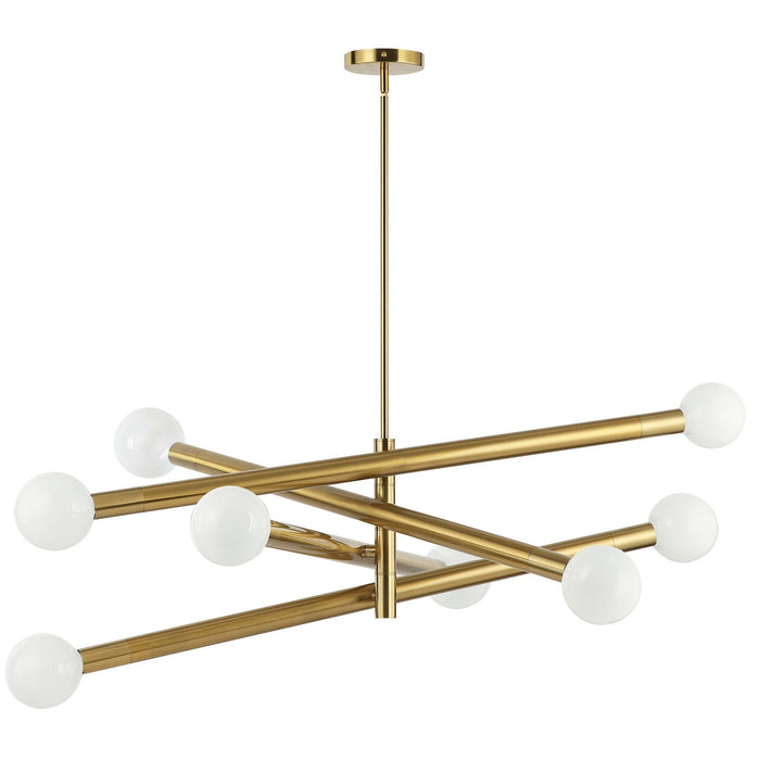 Dainolite Ltd - WAN-398C-AGB - Eight Light Pendant - Wand - Aged Brass