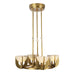 Alora - CH362423VBAR-UNV - LED Chandelier - Colette - Vintage Brass/Alabaster