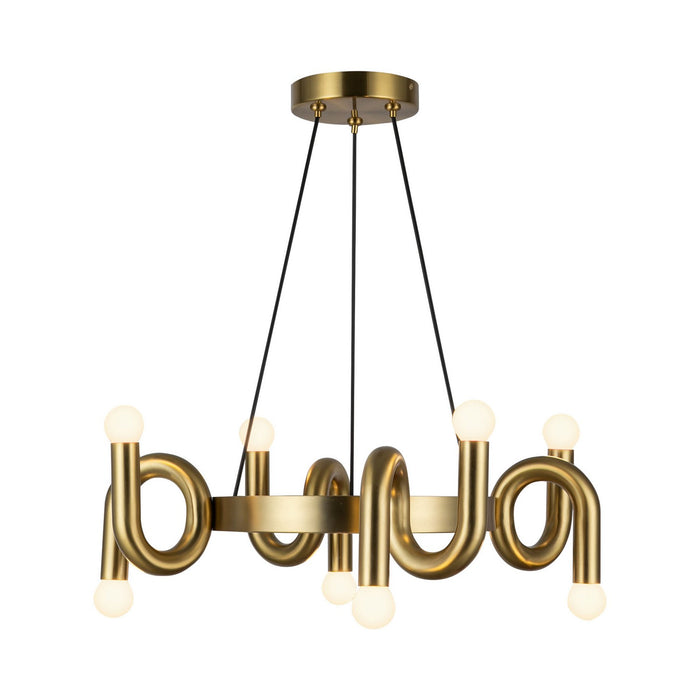 Alora - CH420823BG - Eight Light Chandelier - Sadie - Brushed Gold
