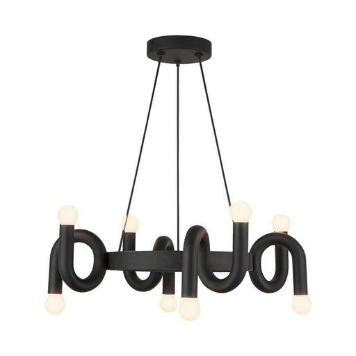 Sadie Eight Light Chandelier Matte Black