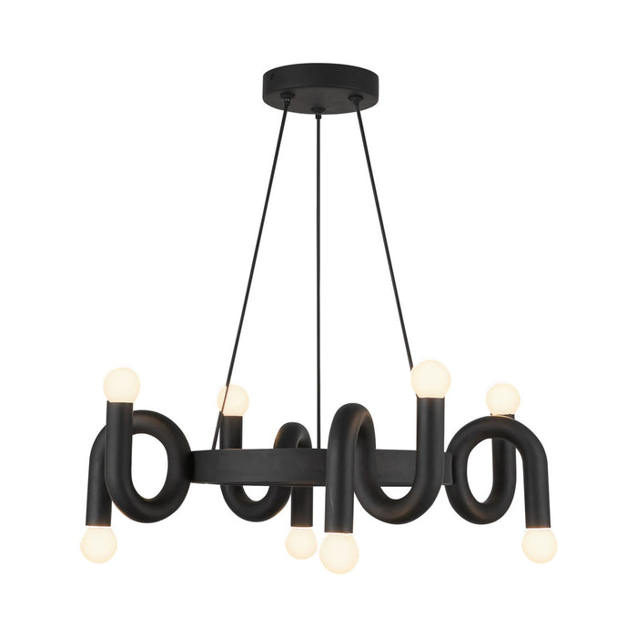 Alora - CH420823MB - Eight Light Chandelier - Sadie - Matte Black