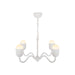 Alora - CH558427AWOP - Four Light Chandelier - Effie - Antique White/Opal Glass