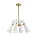 Alora - CH574424WHAG - Four Light Chandelier - Blake - White/Aged Gold
