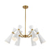 Alora - CH574632WHAG - Six Light Chandelier - Blake - White/Aged Gold