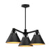 Alora - CH584525MB - Three Light Chandelier - Archer - Matte Black