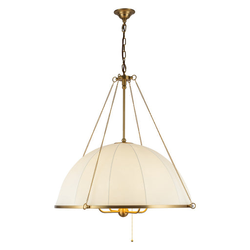 Crosby Four Light Chandelier Brushed Gold