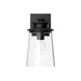 Alora - EW533006BKCB - One Light Exterior Wall Mount - Quincy - Clear Bubble Glass/Textured Black