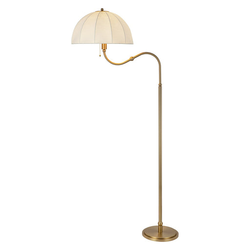 Crosby One Light Floor Lamp Brushed Gold