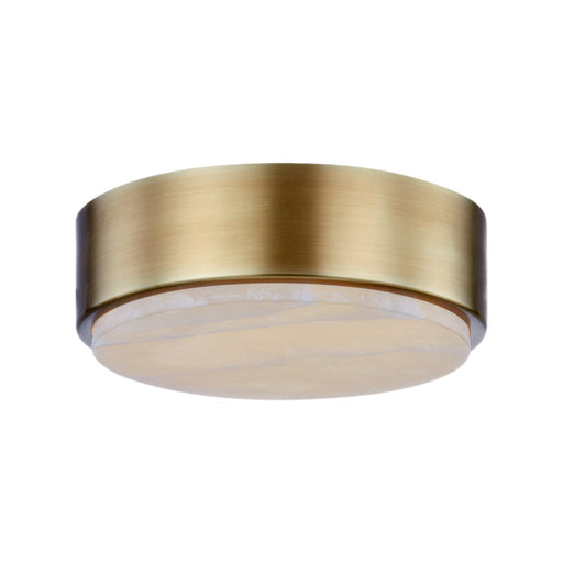 Blanco LED Flush Mount Vintage Brass/Alabaster