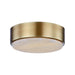 Alora - FM325108VBAR-5CCT - LED Flush Mount - Blanco - Vintage Brass/Alabaster