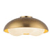 Alora - FM495316BGOP - Three Light Flush Mount - Robyn - Brushed Gold/Opal Glass
