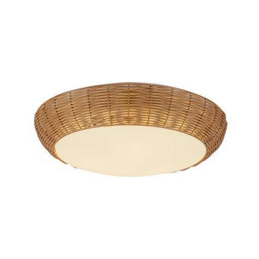 Merida Three Light Flush Mount Rattan