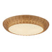 Alora - FM511421RA - Three Light Flush Mount - Merida - Rattan