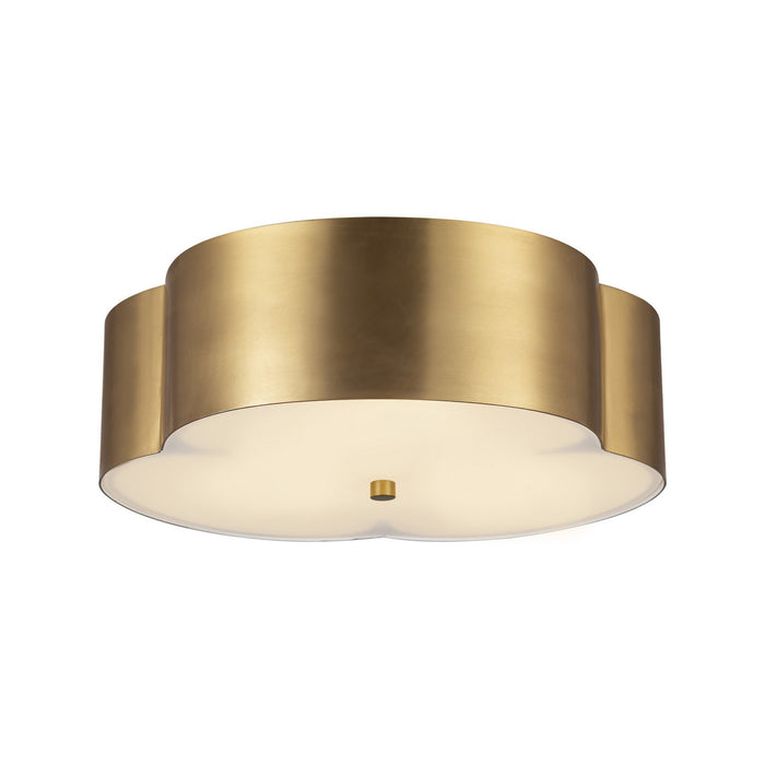 Alora - FM566314BG - Three Light Flush Mount - Adella - Brushed Gold