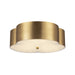 Alora - FM566314BG - Three Light Flush Mount - Adella - Brushed Gold